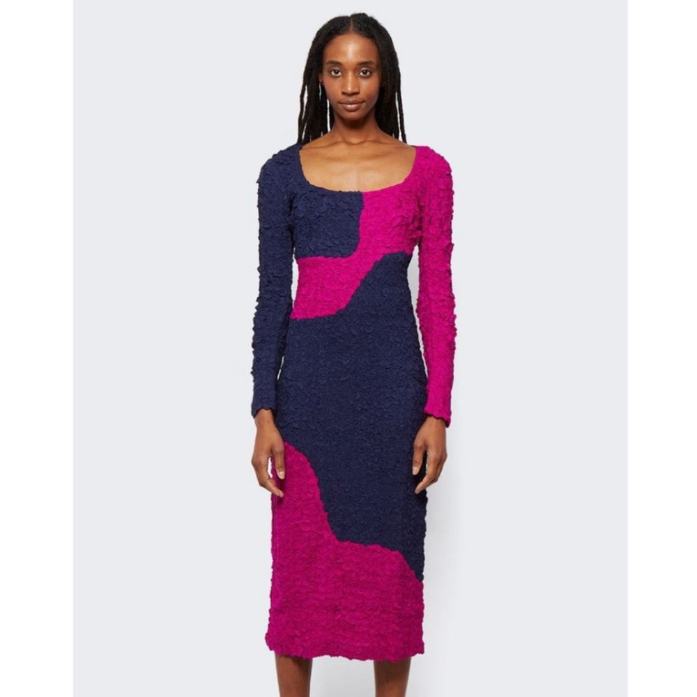 Mara Hoffman Amy Color-block Midi Dress